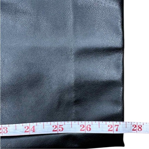 White House Black Market Black Vegan Leather Pants Size 4 E0214 - Picture 10 of 13